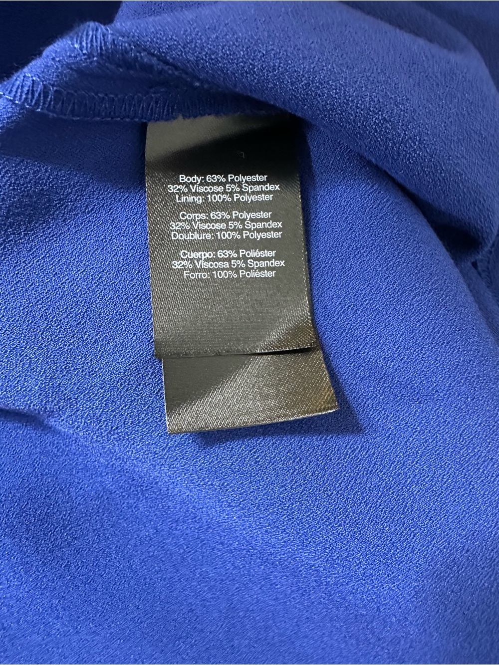 Donna Karan Cobalt V-Neck Midi Dress - Picture 11 of 15